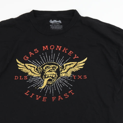 Gas Monkey Garage Mens Black    T-Shirt Size 3XL