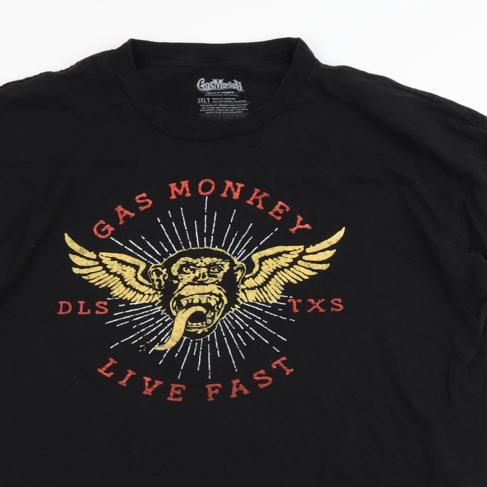 Gas Monkey Garage Mens Black    T-Shirt Size 3XL