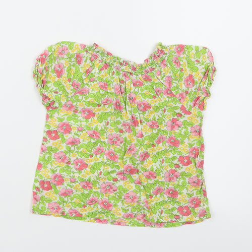 NEXT Girls White Floral  Basic T-Shirt Size 2-3 Years