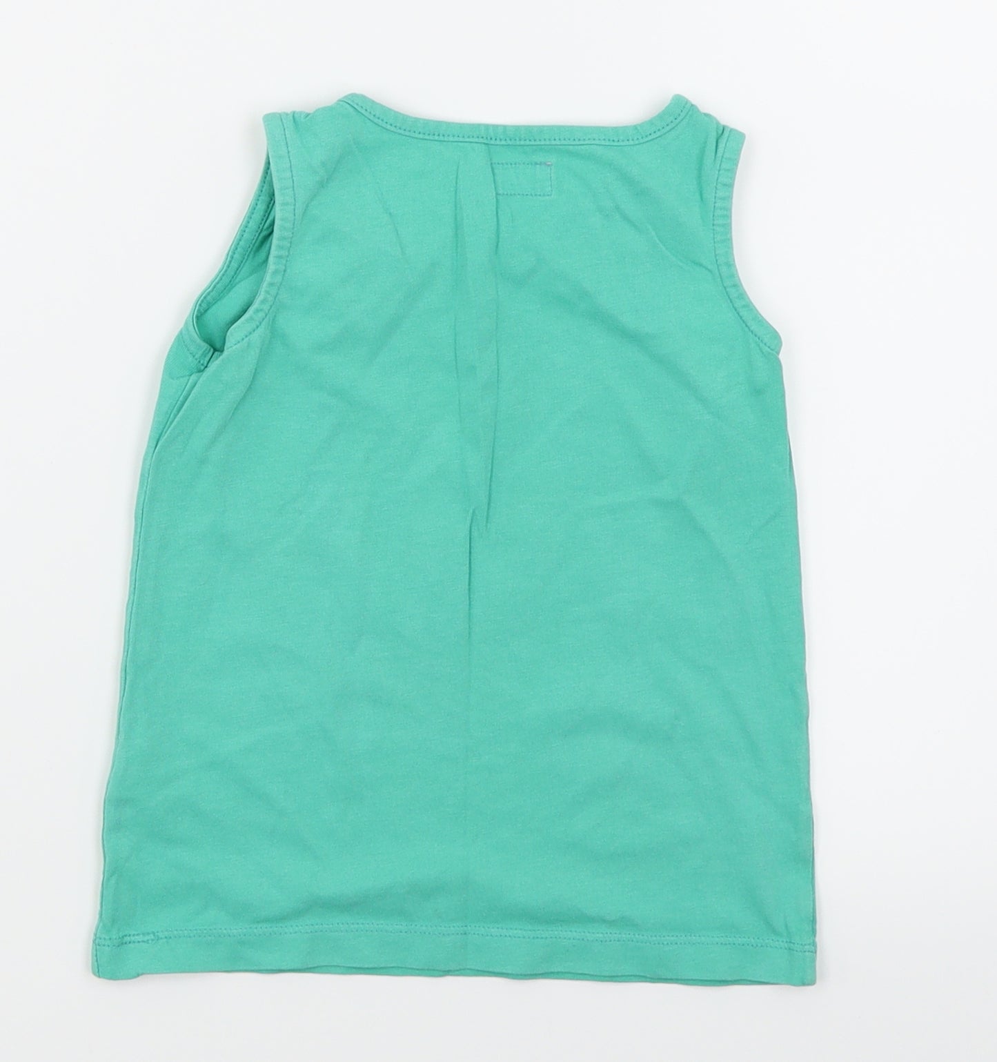 F&F Girls Green   Basic Tank Size 4-5 Years  - Strawberry