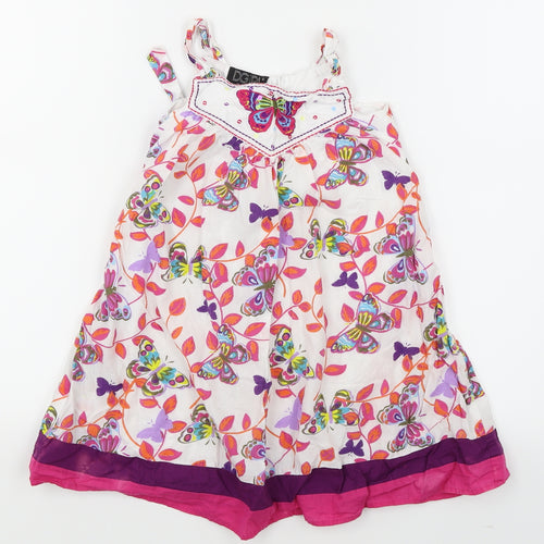 DGirl Girls White   Trapeze & Swing  Size 4-5 Years  - Butterfly