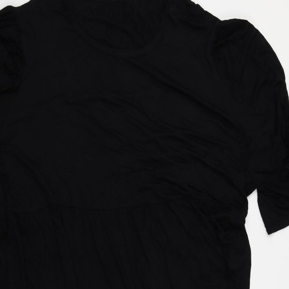 Yours Womens Black   Skater Dress  Size 34