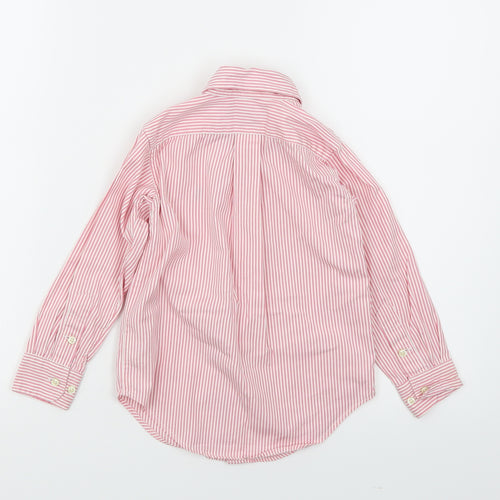 Ralph Lauren Boys Pink Striped  Basic Button-Up Size 3 Years