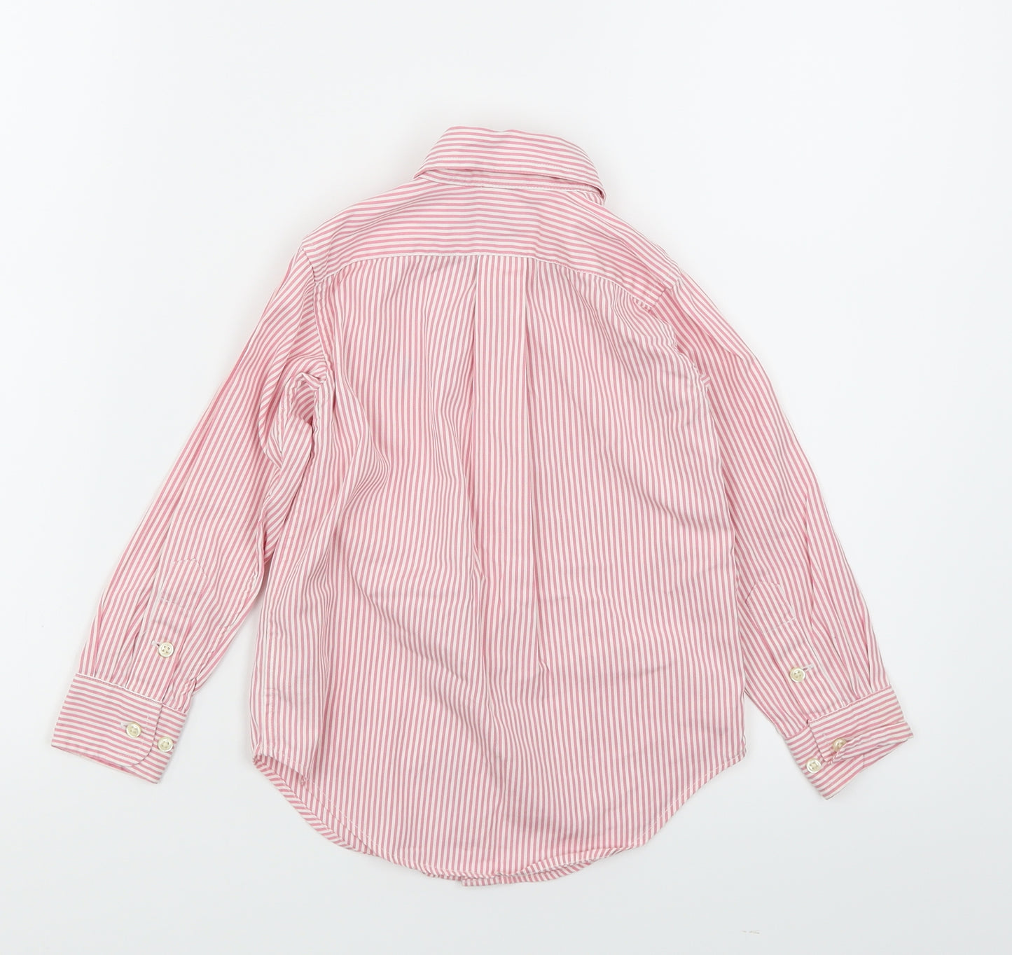Ralph Lauren Boys Pink Striped  Basic Button-Up Size 3 Years