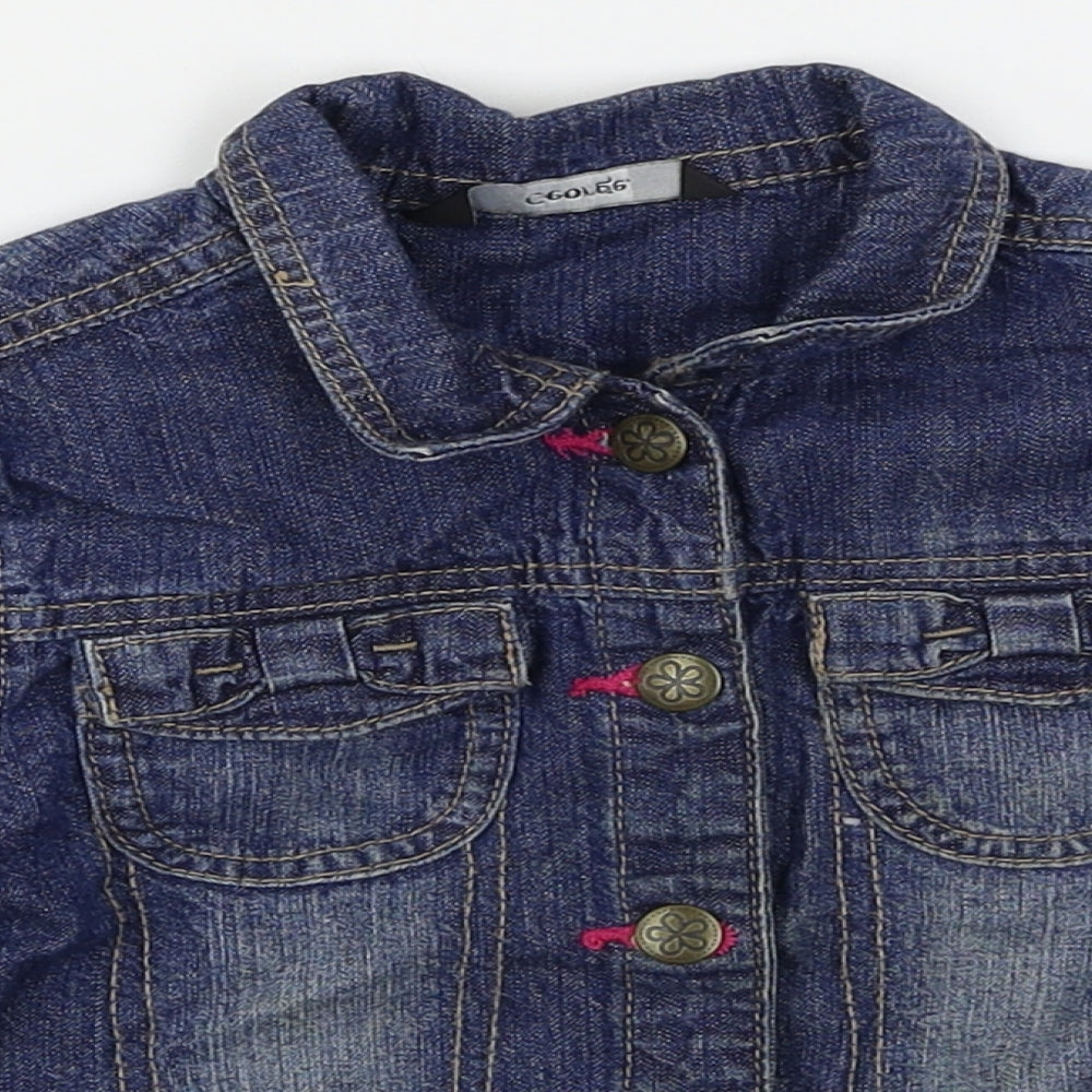 George Girls Blue  Denim Jacket  Size 3-4 Years