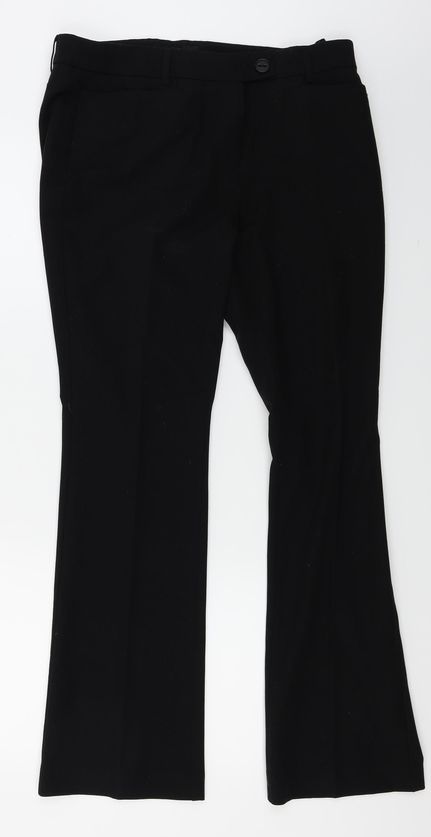 NEXT Womens Black   Trousers  Size 12 L28 in