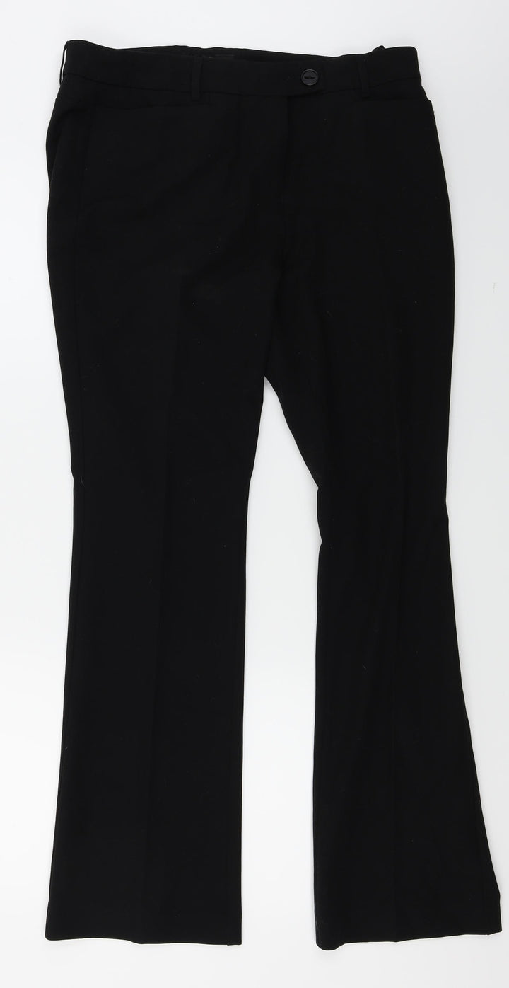 NEXT Womens Black   Trousers  Size 12 L28 in