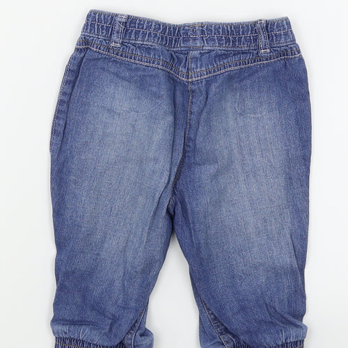 George Girls Blue  Denim Cargo Shorts Size 3-4 Years