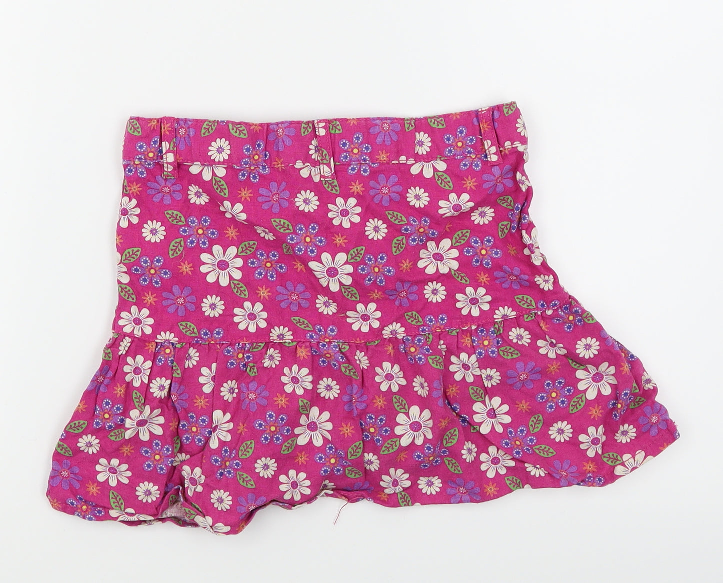 Cherokee Girls Pink Floral  Flare Skirt Size 5-6 Years