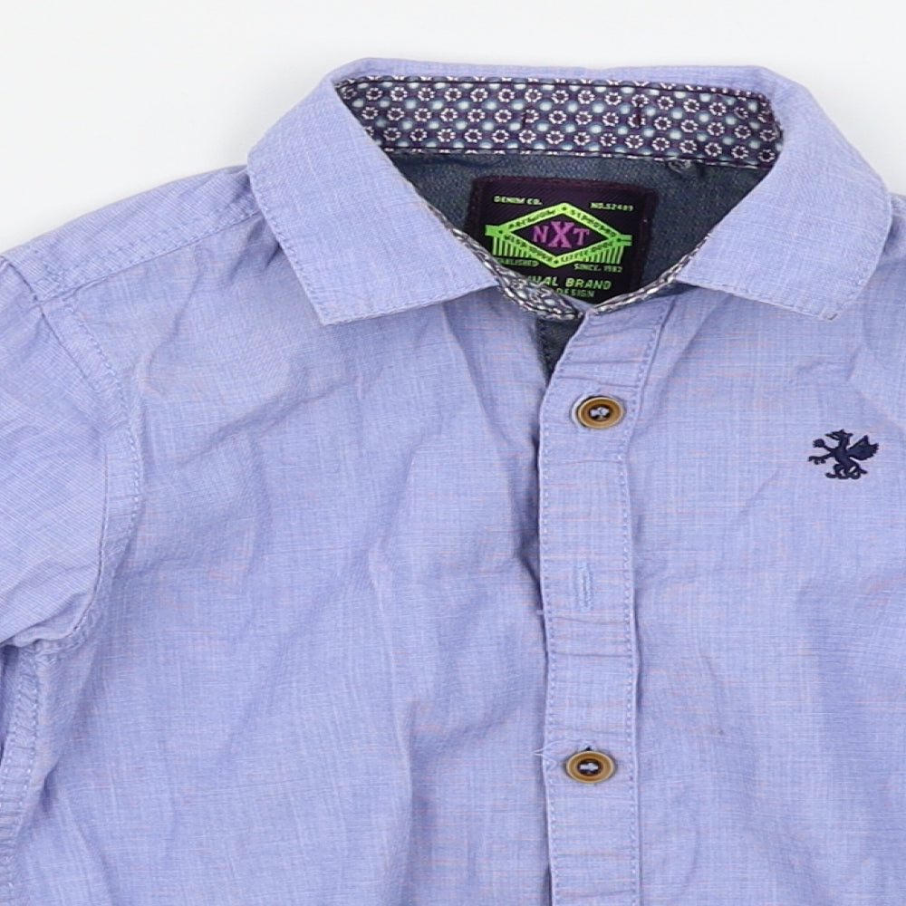 NEXT Boys Blue   Basic Button-Up Size 2-3 Years