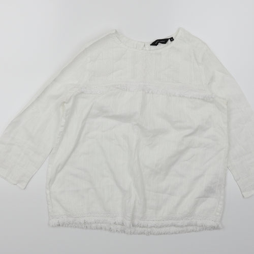 New Look Womens White   Basic Blouse Size 8