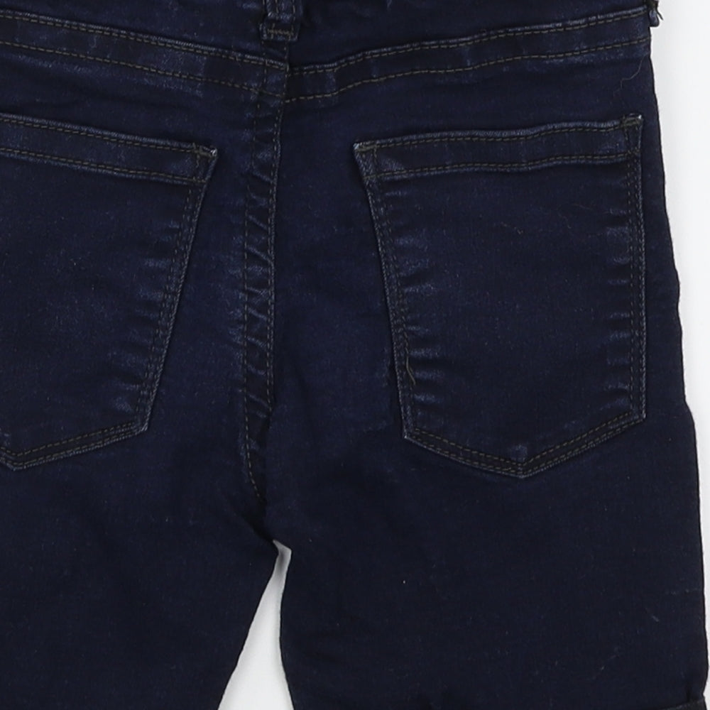 River Boys Blue  Denim Cargo Shorts Size 3-4 Years