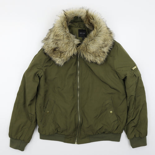 New Look Womens Green   Parka Coat Size 16