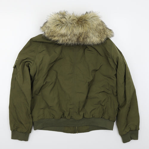 New Look Womens Green   Parka Coat Size 16