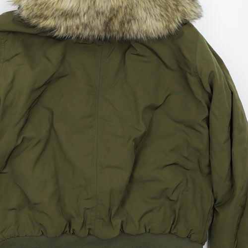 New Look Womens Green   Parka Coat Size 16