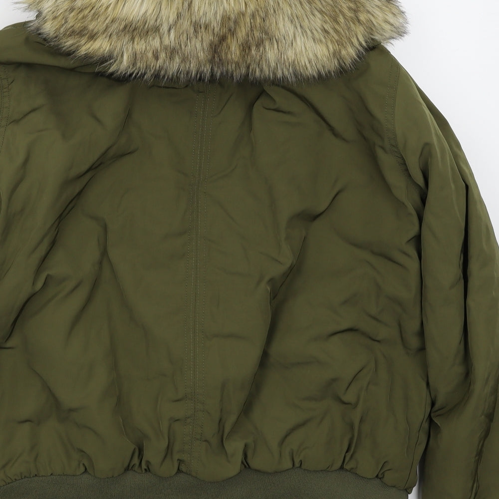 New Look Womens Green   Parka Coat Size 16
