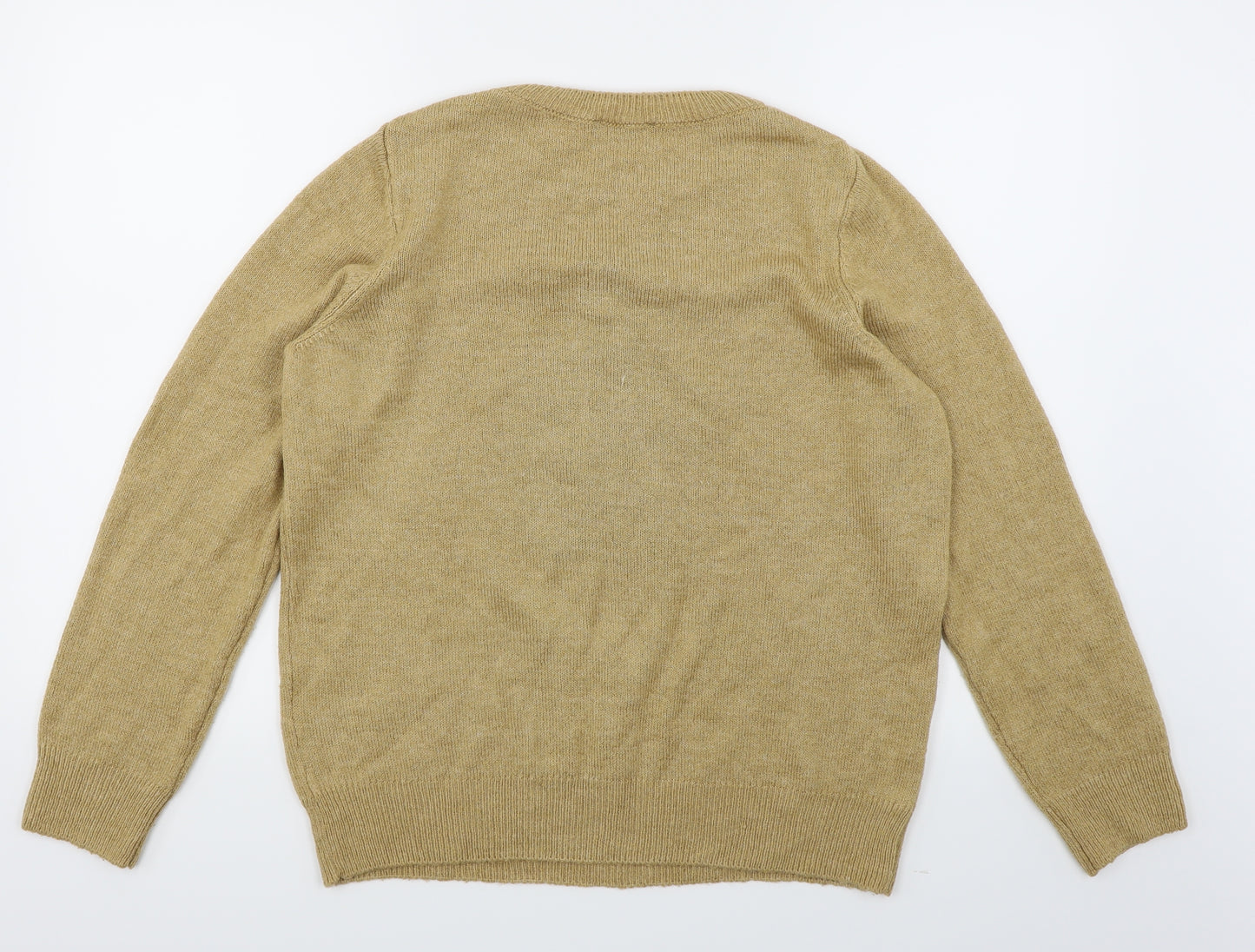 F&F Womens Brown  Knit Pullover Jumper Size 14  - Star