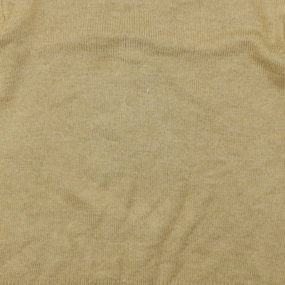 F&F Womens Brown  Knit Pullover Jumper Size 14  - Star