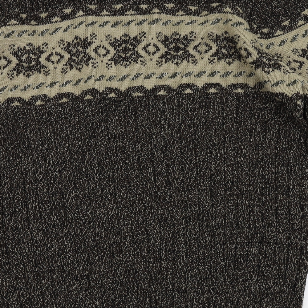 Armando Mens Brown   Pullover Jumper Size XL