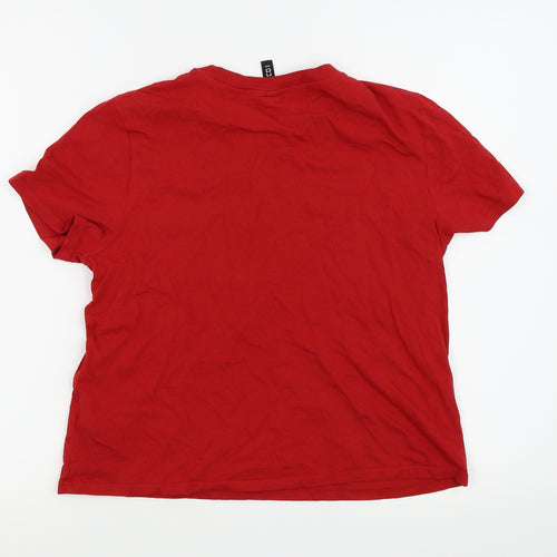 Divided by H&M Womens Red   Basic T-Shirt Size M