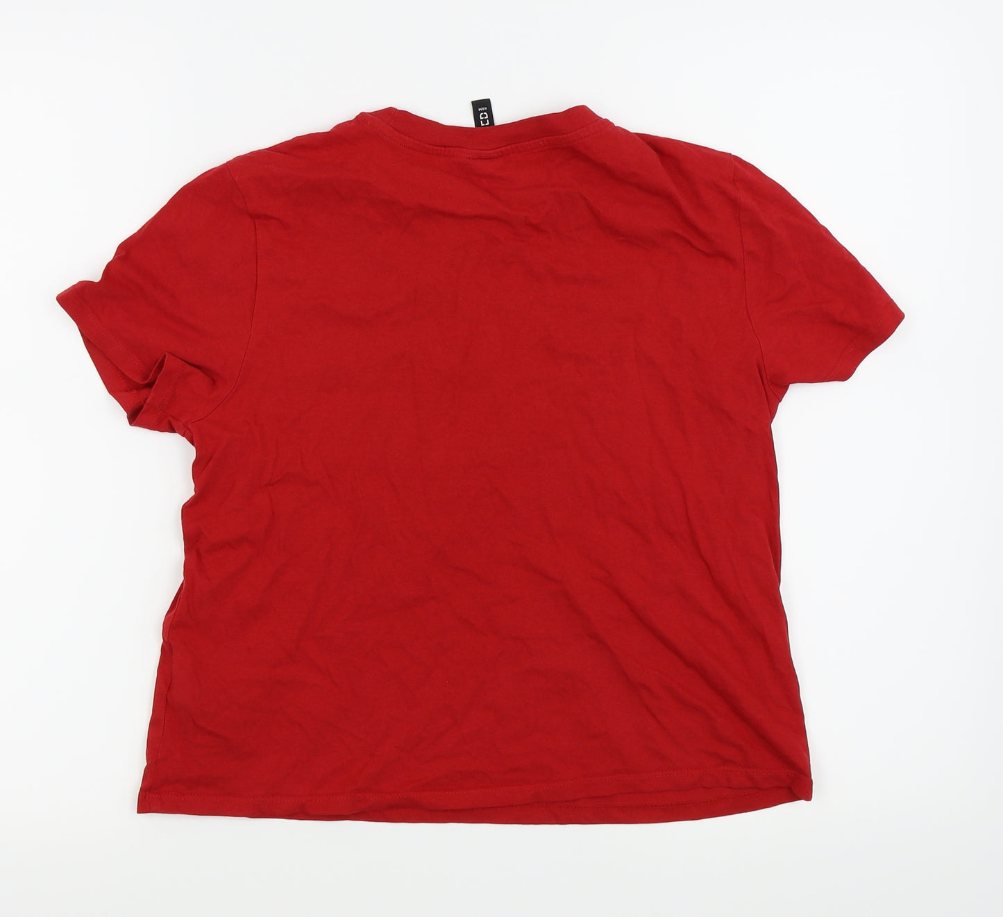 Divided by H&M Womens Red   Basic T-Shirt Size M