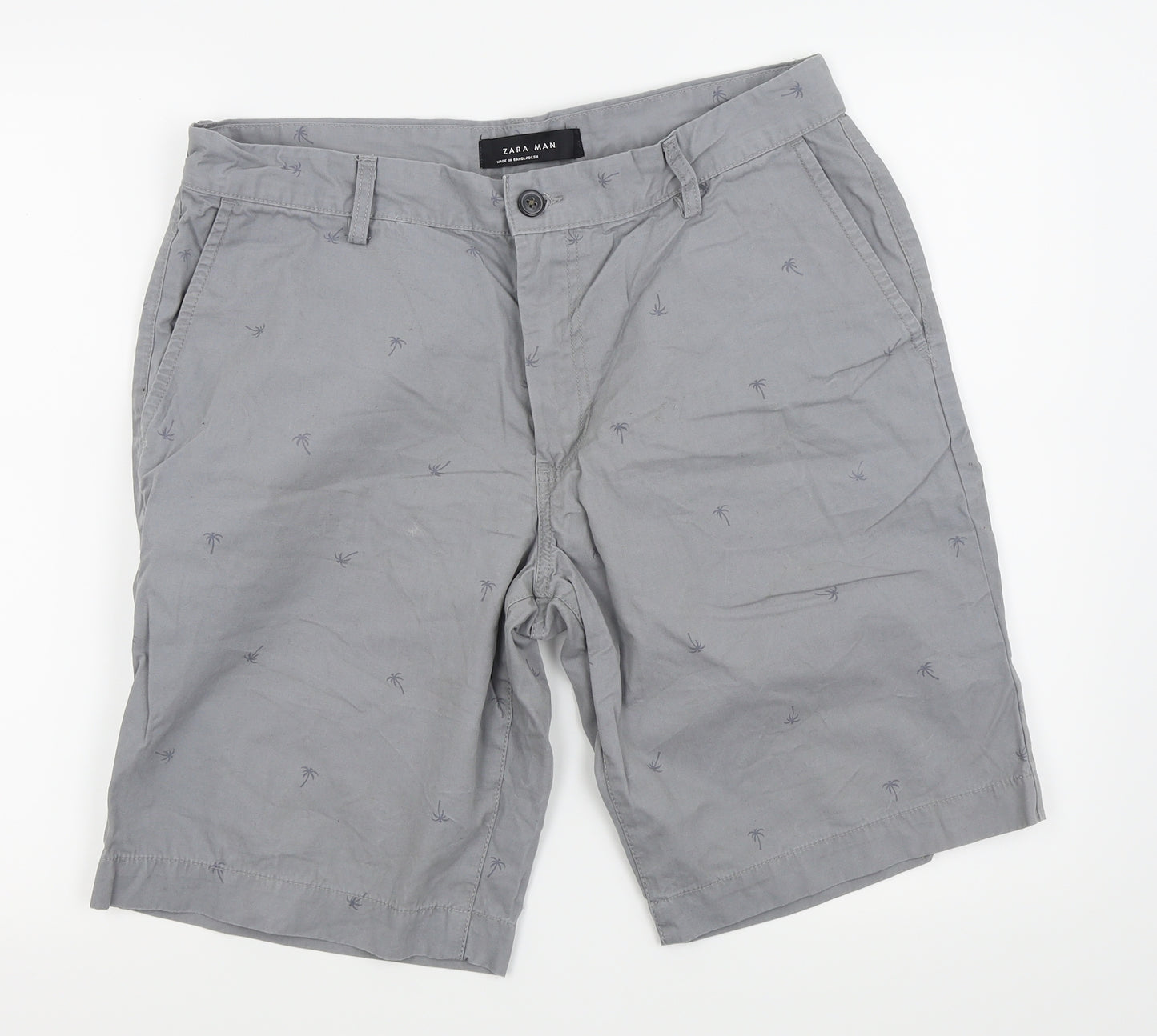 zara man Mens Grey   Chino Shorts Size 34 in