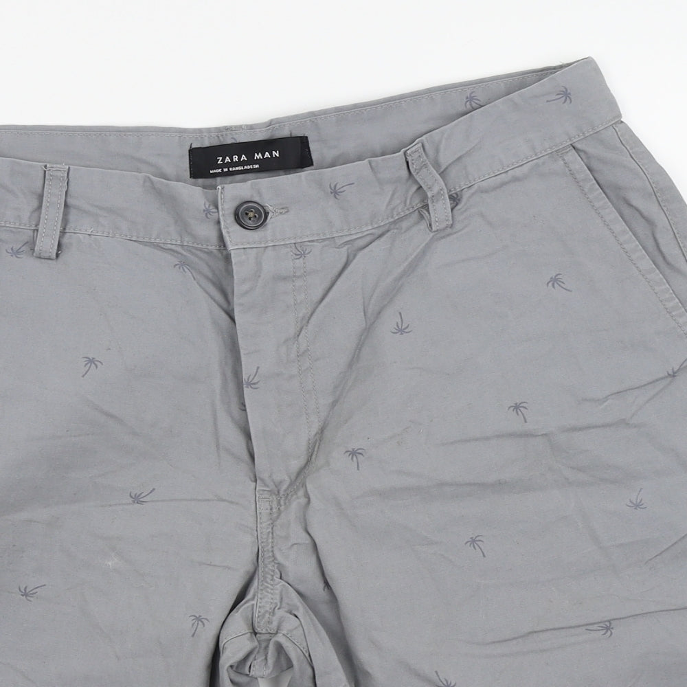 zara man Mens Grey   Chino Shorts Size 34 in