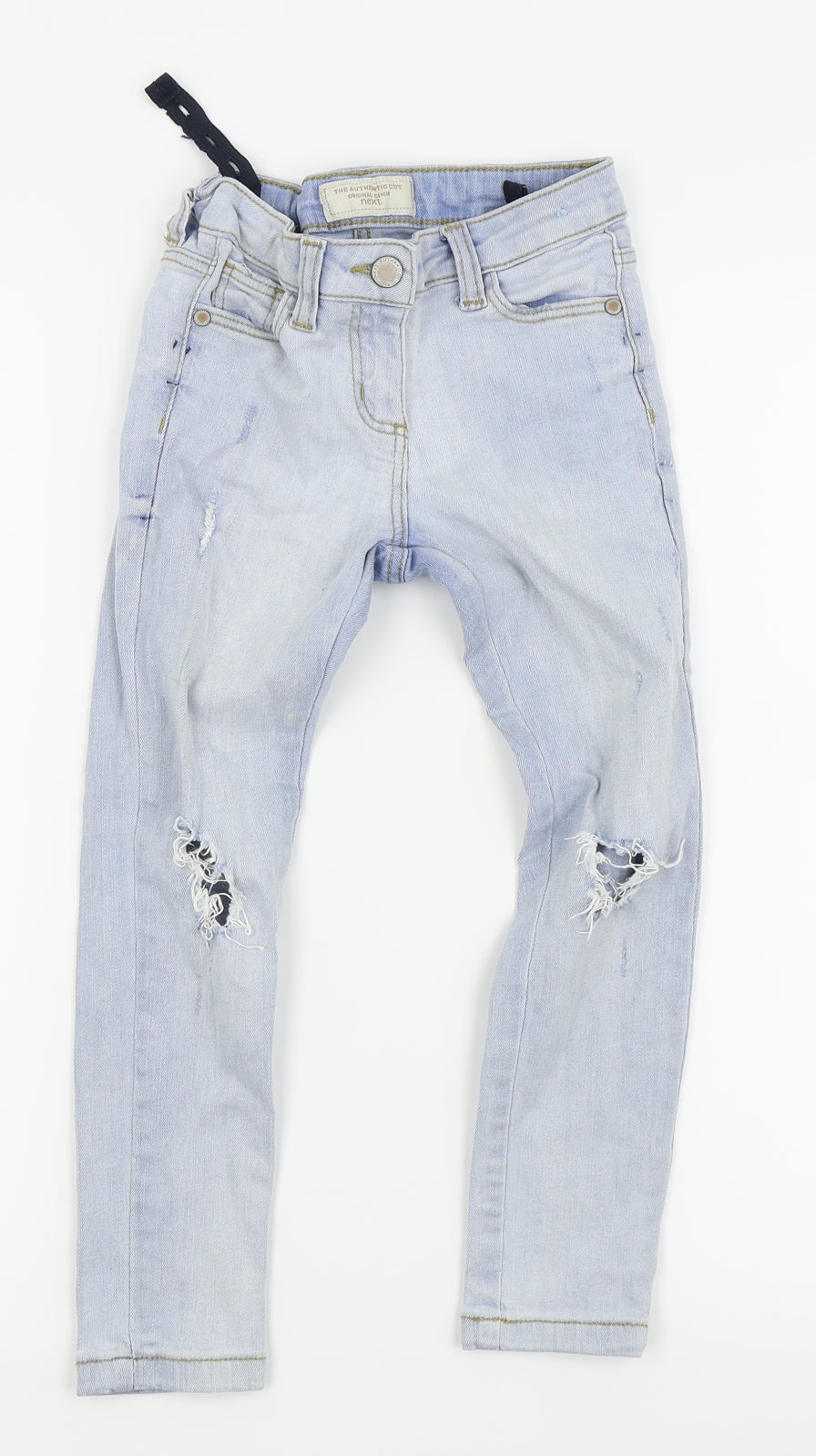 NEXT Boys Blue   Skinny Jeans Size 7 Years - ripped jeans
