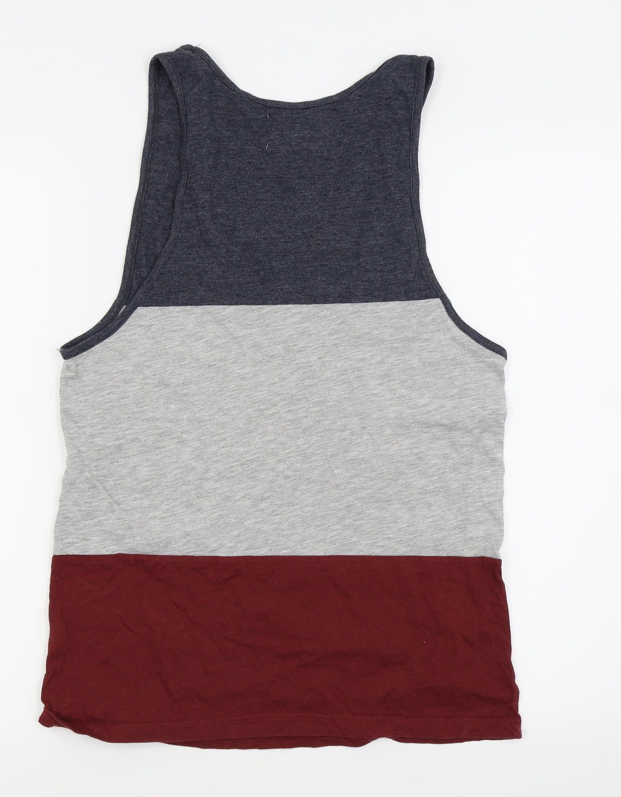 Cedar Wood State Mens Multicoloured Striped   T-Shirt Size S  - tank top