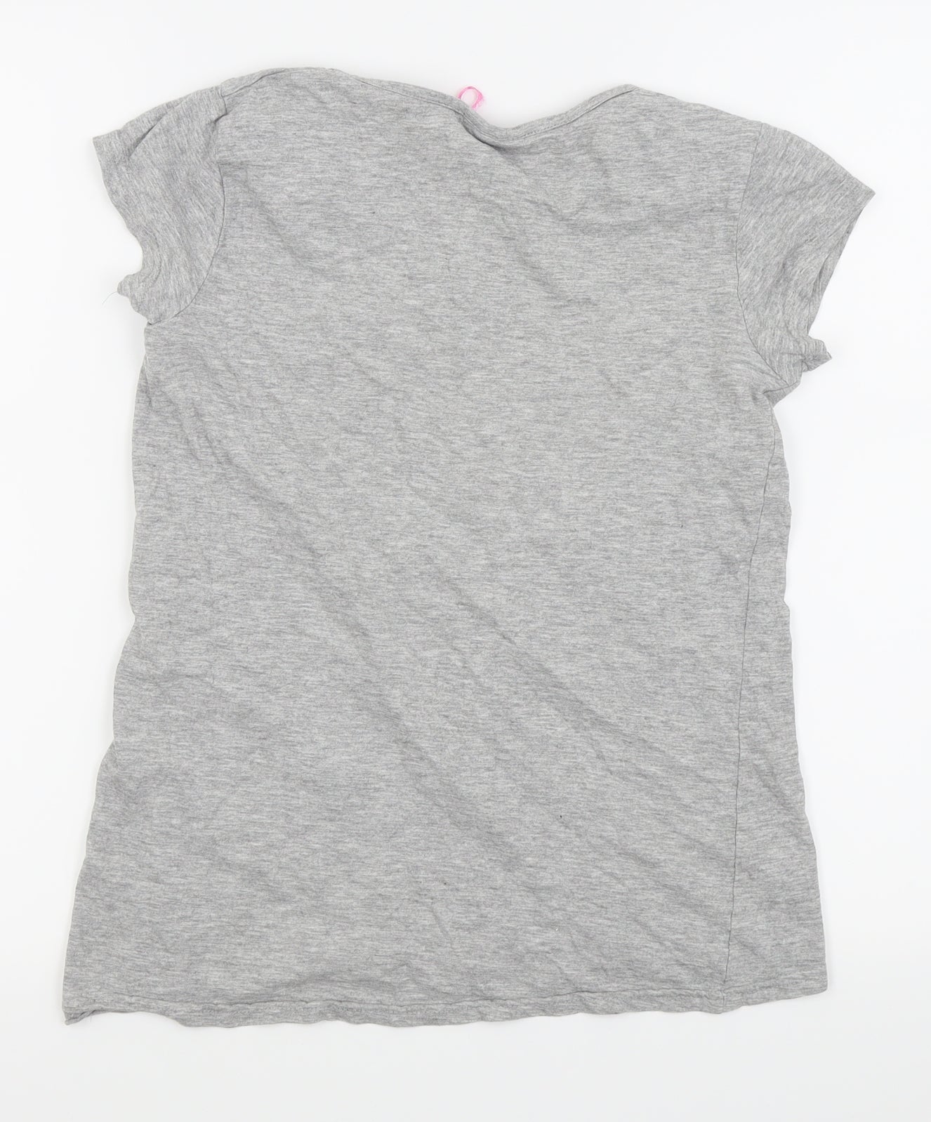 I love girls wear Girls Grey Houndstooth  Basic T-Shirt Size 13 Years