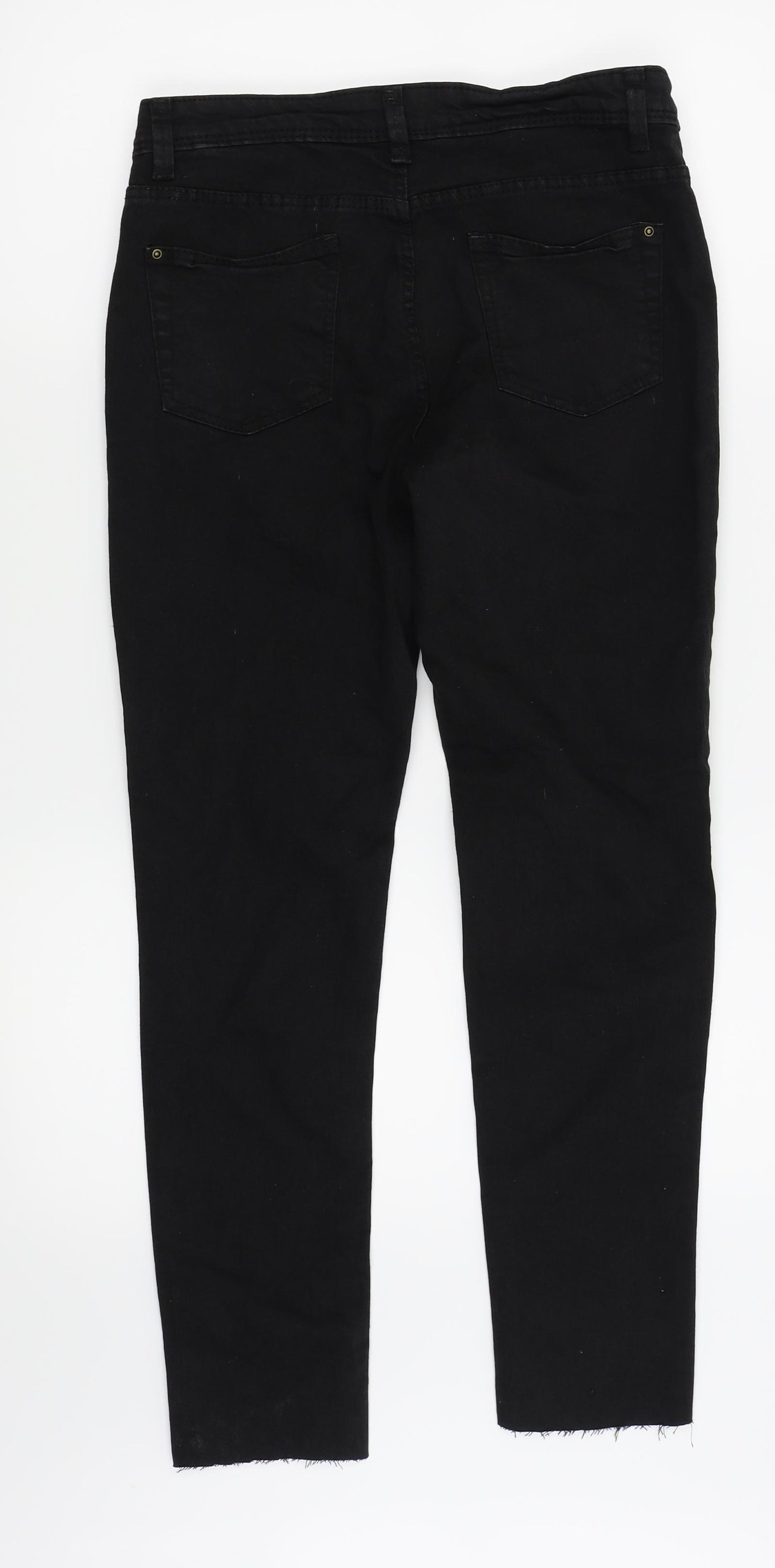 Denim and co Womens Black   Skinny Jeans Size 10 L27 in - ripped jeans