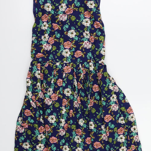 shikha london  Womens Blue Floral  Fit & Flare  Size M