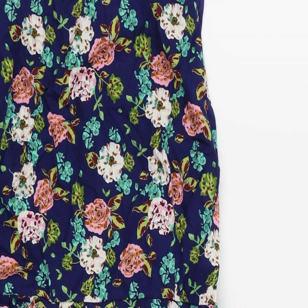 shikha london  Womens Blue Floral  Fit & Flare  Size M