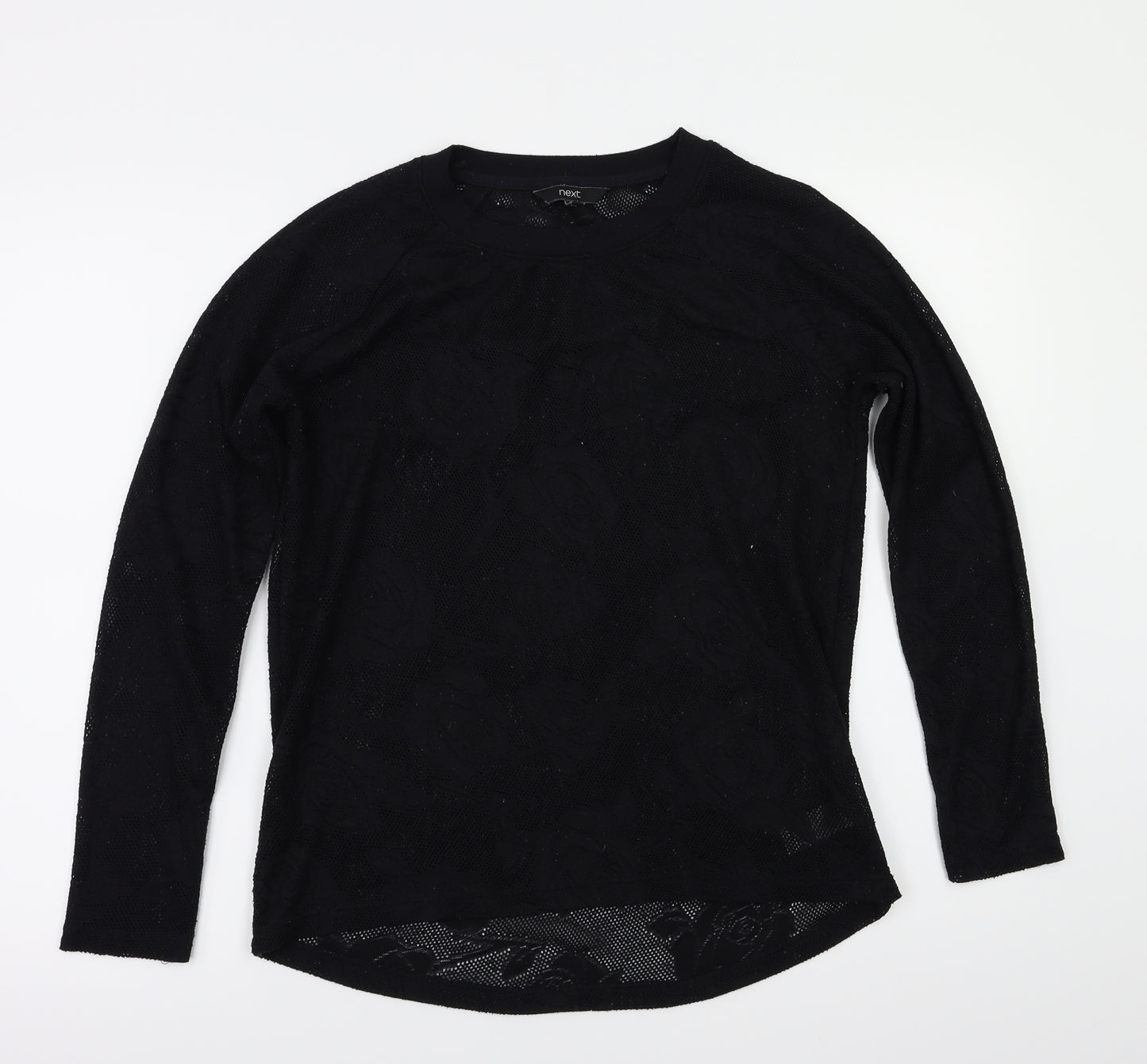 NEXT Womens Black Floral  Basic T-Shirt Size 10