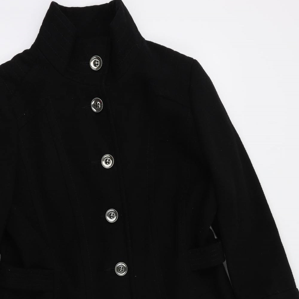 Preworn Womens Black   Jacket Coat Size 14