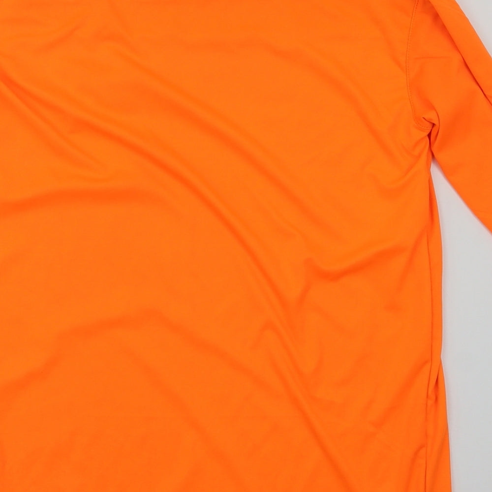 Preworn Mens Orange   Basic T-Shirt Size S
