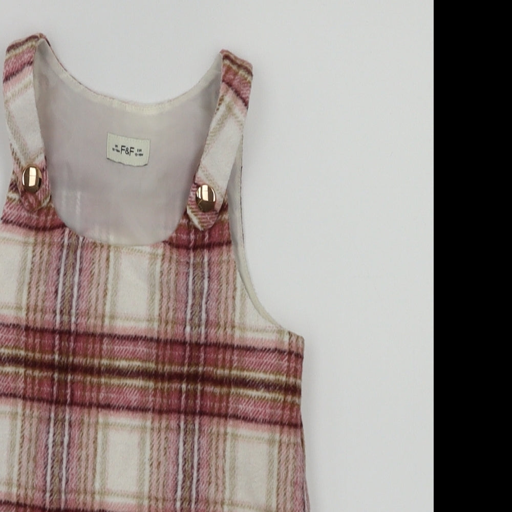 F&F  Purple Check  Fit & Flare  Size 12-18 Months