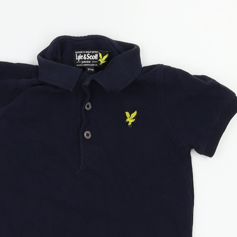 Lyle & Scott  Blue   Basic Polo Size 24 Months