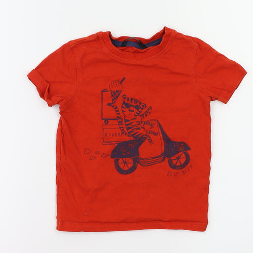 Asda George Boys Purple   Basic T-Shirt Size 3-4 Years