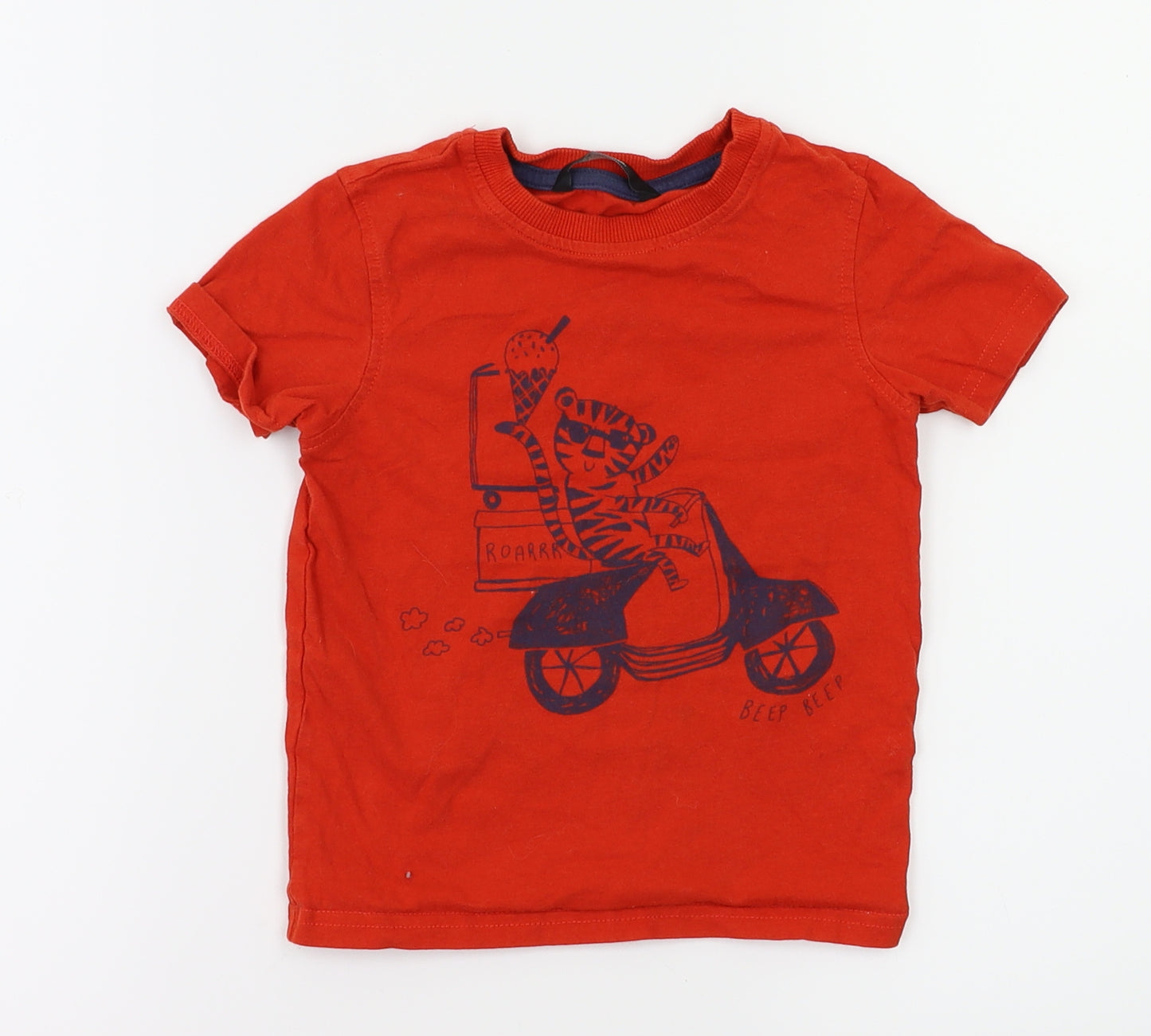 Asda George Boys Purple   Basic T-Shirt Size 3-4 Years