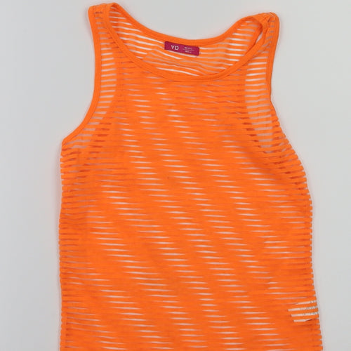 yd Girls Orange   Basic T-Shirt Size 10-11 Years