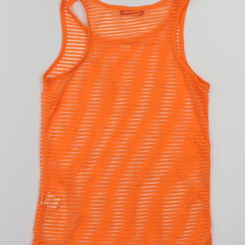 yd Girls Orange   Basic T-Shirt Size 10-11 Years