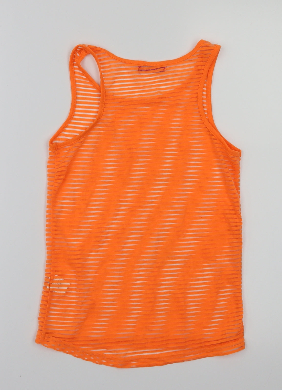 yd Girls Orange   Basic T-Shirt Size 10-11 Years