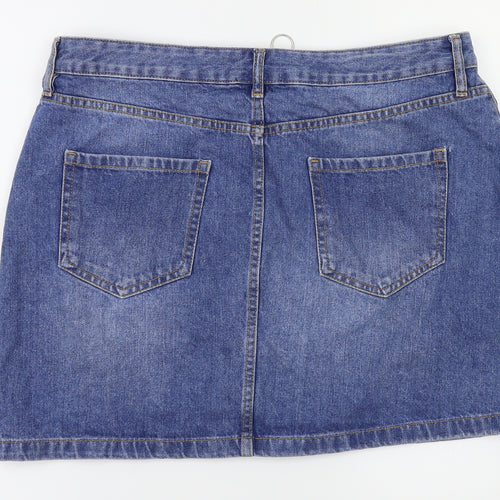 F&F Womens Blue   A-Line Skirt Size 16