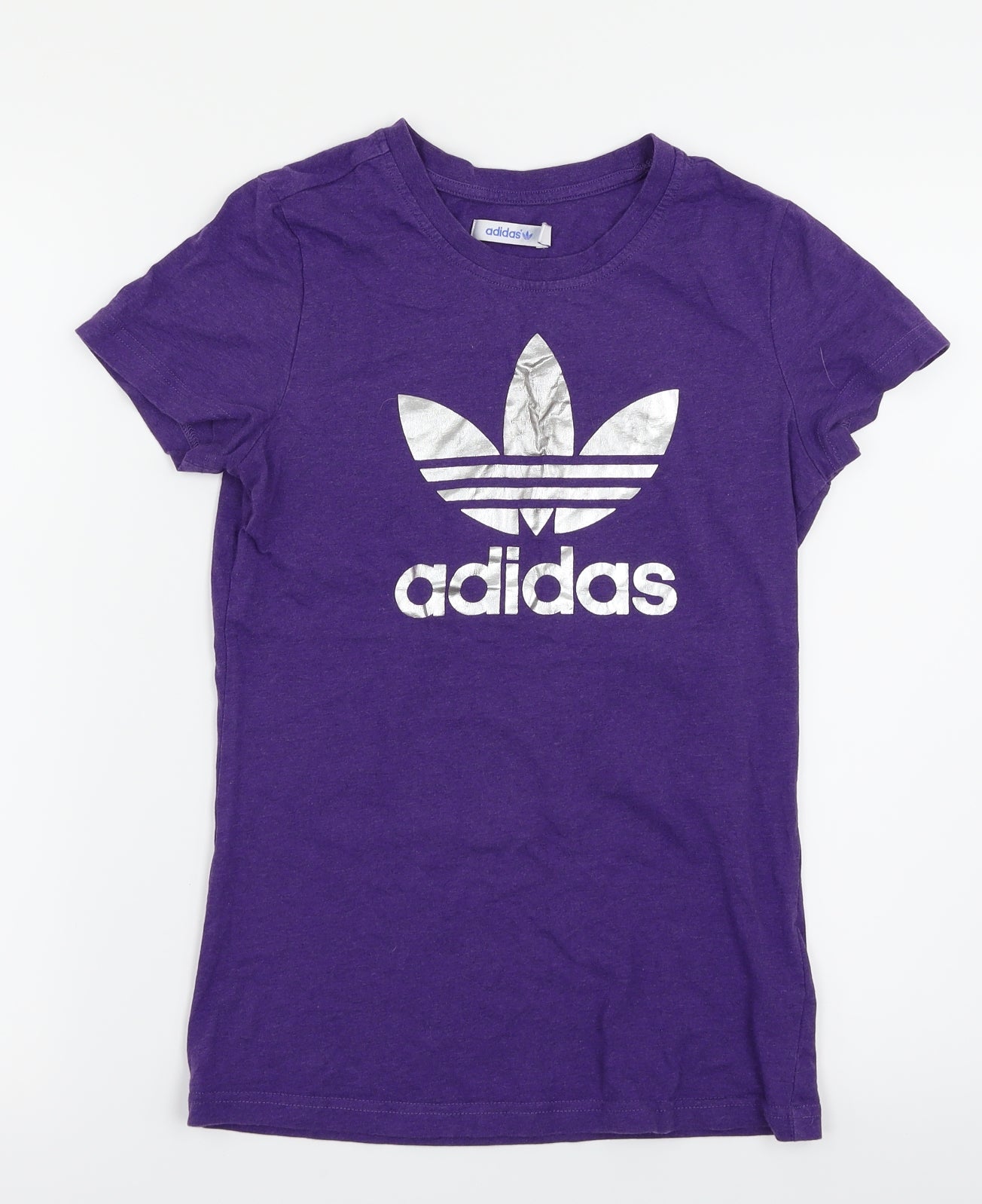 adidas Womens Purple   Basic T-Shirt Size 10