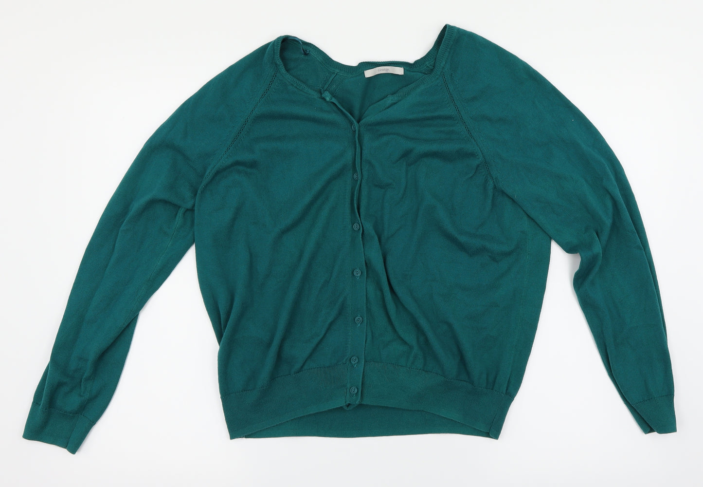 George Womens Green   Cardigan Jumper Size 18