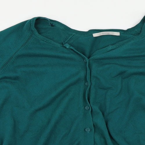 George Womens Green   Cardigan Jumper Size 18