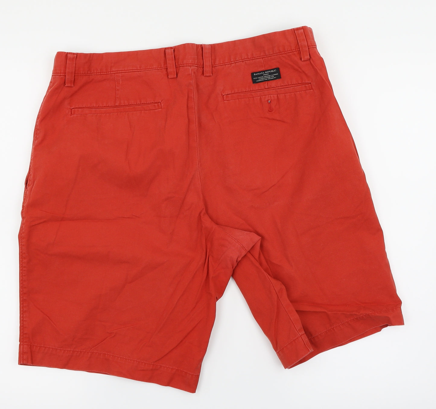 Banana Republic Mens Orange   Chino Shorts Size 36 in