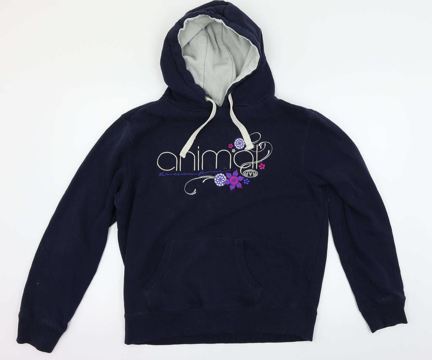 Animal Womens Blue   Pullover Hoodie Size 16