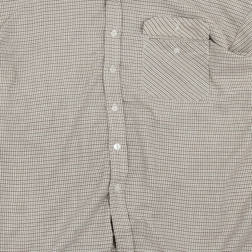 Antarex Mens Multicoloured Check   Button-Up Size L